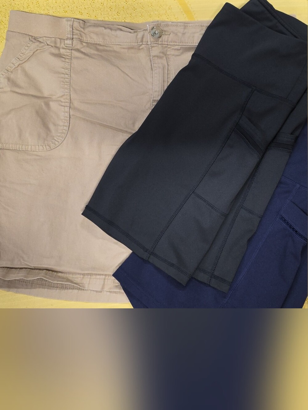 Women's Khaki Skort - Casual Style with Biker shorts Bundle